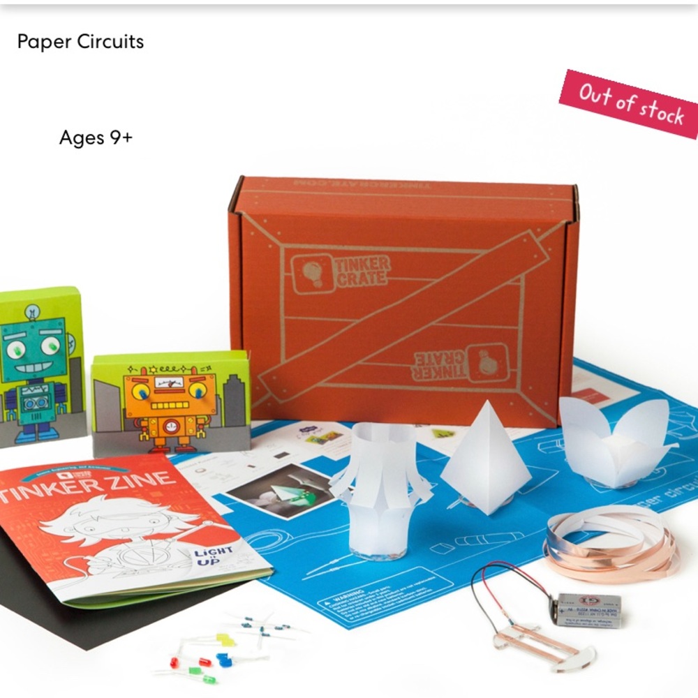 Kiwi Crate Tinker Crate Edition Paper Circuits